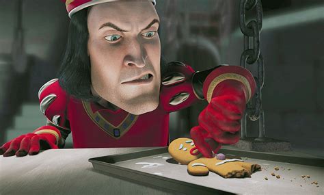 Jengi de Shrek siendo interrogado por Lord Farquaad