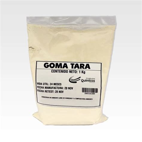 Tabla comparativa de propiedades entre goma tara, goma guar y goma garrofín