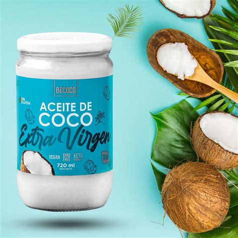 Diferentes tipos de aceite de coco (virgen extra, refinado)