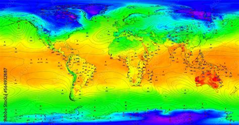 Mapa meteorológico mostrando la influencia de la cordillera Oriental y los vientos alisios en Arauca