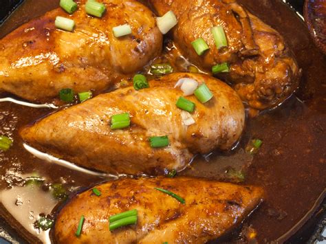 pollo al horno con salsa de cerveza