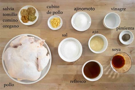 ingredientes para pollo a la cerveza
