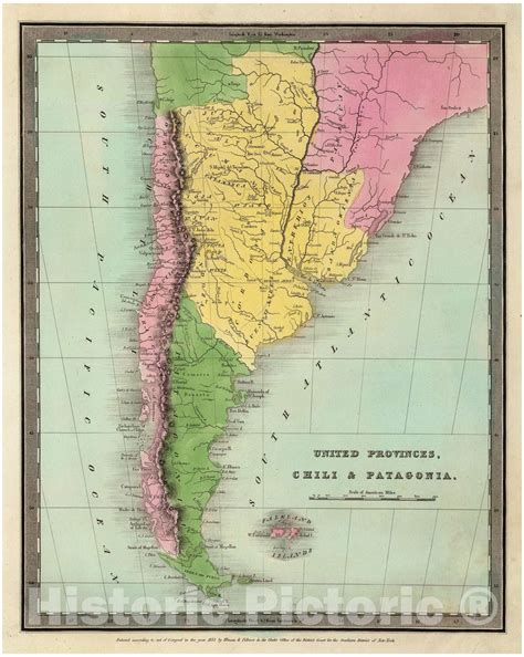 Mapa antiguo de Chile mostrando las rutas de colonización y asentamientos.