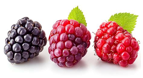 Variedad de moras frescas y silvestres
