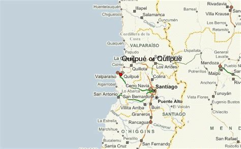 Mapa de ubicación de locales gastronómicos en el centro de Quilpué cerca del terminal de buses