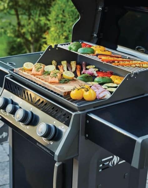 Foto de una elegante barbacoa Napoleon en un jardín