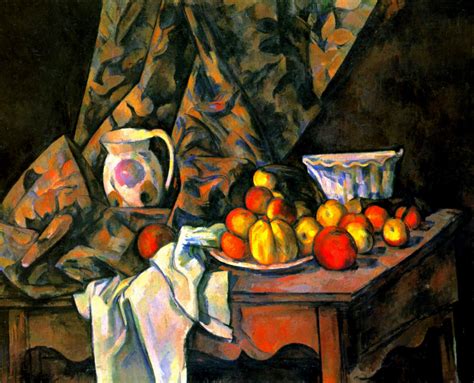 Naturaleza muerta con manzanas de Paul Cézanne