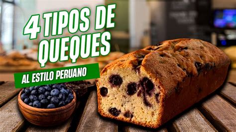 Comparativa visual de diferentes tipos de queques (arena, inglés, plátano con nueces)