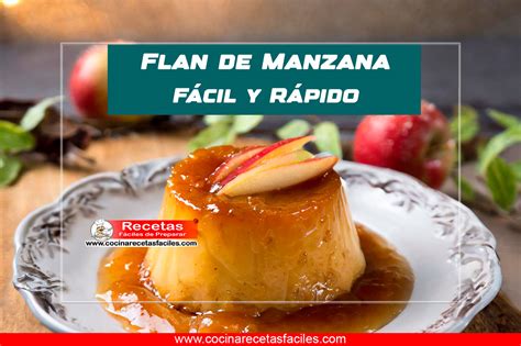 Flan de manzana casero