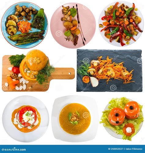 Foto de diversos platos de comida apetitosos