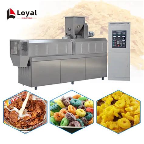 Equipo de una línea de producción de hojuelas de maíz (extrusora, laminador, horno)