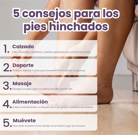 Infografía general sobre las causas comunes de la hinchazón de pies.