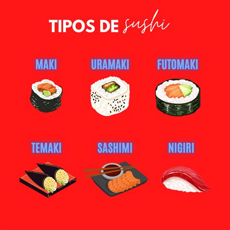 Composición de diferentes tipos de nigiris y gunkan.