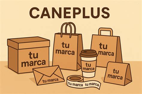 Ejemplo de envase de cartón con el pictograma de copa y tenedor y un sello de compostabilidad.