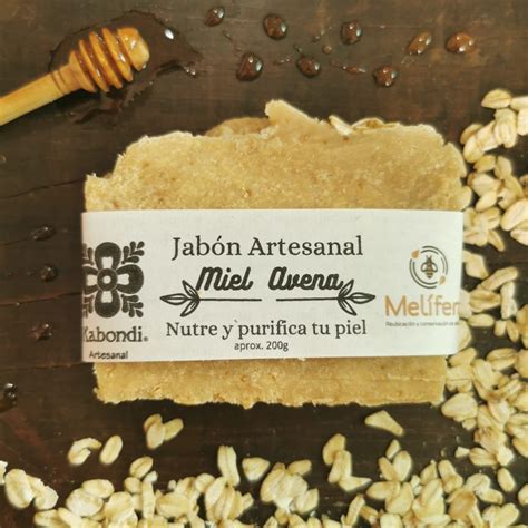 Primer plano de avena y miel