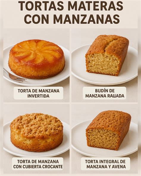 Infografía con los ingredientes clave de un crocante de manzana: manzanas, harina, azúcar, manteca y canela.