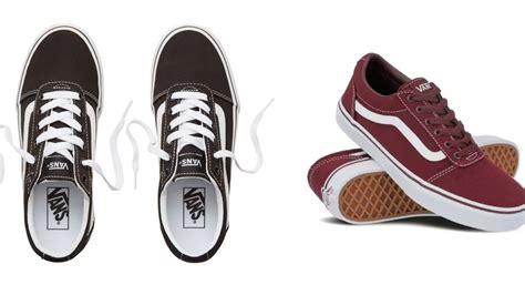Fotografía de catálogo mostrando unas zapatillas Vans en tono rosa pastel con detalles en blanco