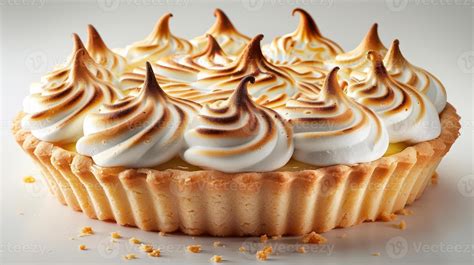 Foto de barritas de pie de limón con merengue tostado sobre una bandeja