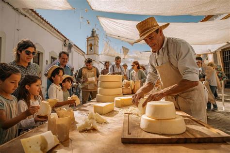 Fotografía panorámica de la Feria del Queso con expositores locales y público recorriendo los stands.
