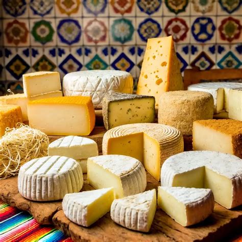 Infografía mostrando la variedad de quesos artesanales y productos típicos presentes en la feria.
