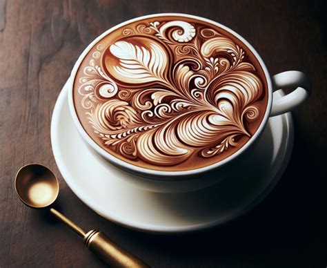 Café latte con arte latte y un plato de aguacate aplastado en una cafetería de Sídney