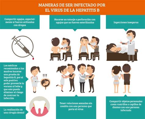Diagrama esquemático de la Hepatitis A, mostrando vías de contagio y síntomas.