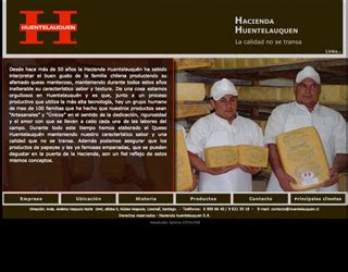 Fotografía de la fachada y letrero de la Hacienda Huentelauquén