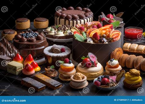 Variedad de pasteles y tortas veganas coloridas y apetitosas