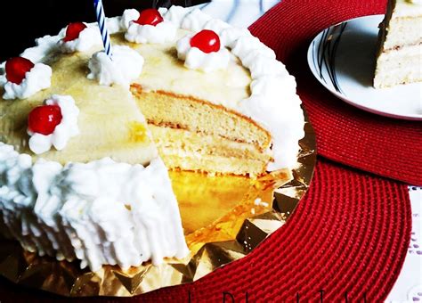 Ingredientes para la tarta de bizcocho con crema de mantequilla