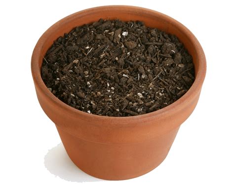 Diagrama de una maceta ideal con capas de tierra, drenaje y fertilizante