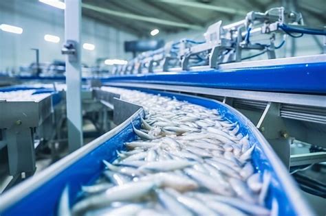 Equipo de limpieza industrial de cangrejos en una planta procesadora de mariscos.