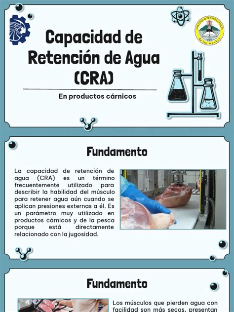Tabla de resultados de la capacidad de retención de agua y aceite en harinas de frijol.