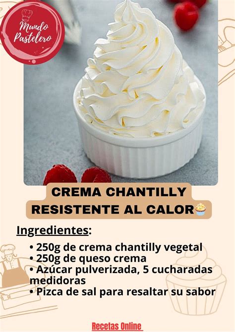 Receta de postre decorado con crema chantilly vegetal sin azúcar