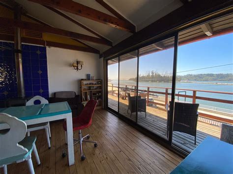 Vista del río Maule desde el Hostal Refugio Guanay