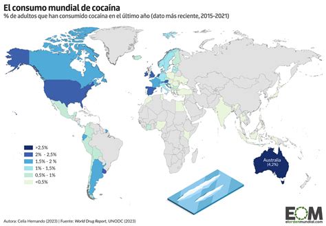 Mapa del mundo resaltando las regiones clave de consumo de sándwiches con porcentajes de participación de mercado
