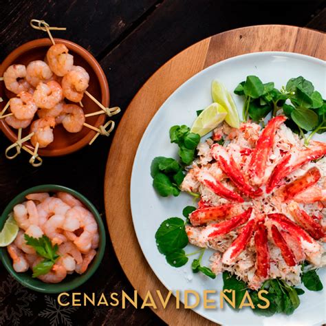 Presentación de centolla magallánica y otros mariscos de alta calidad
