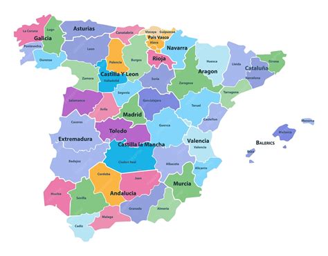 Mapa de España destacando las regiones con mayor tradición en la elaboración de longaniza.