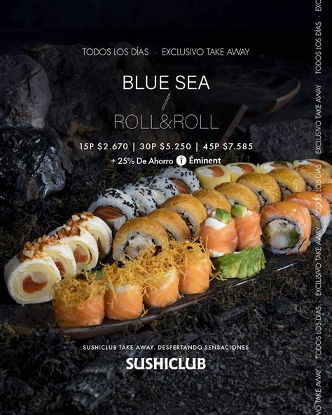 Combinado de rolls de SushiClub.