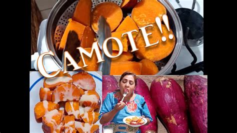 ilustración paso a paso de cómo triturar camote con tenedor