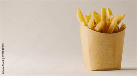 Diseño de envase de cartón premium para papas fritas con tapa plástica transparente que muestra el producto en su interior