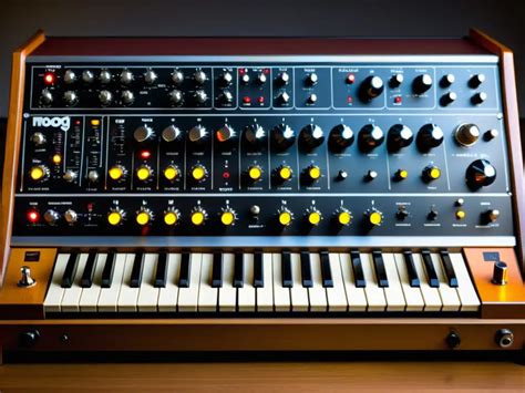 Foto de Gershon Kingsley con un sintetizador Moog.