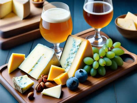 Tabla de maridaje de cervezas y quesos