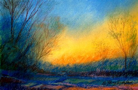 Ejemplo de una obra de arte realizada con la técnica de pintura al pastel, mostrando la textura y riqueza del color.