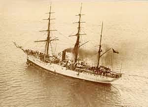 Fotografía de la Corbeta Baquedano de la Armada de Chile