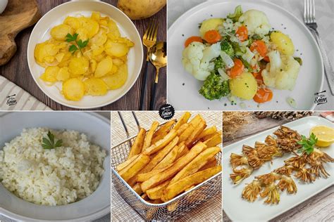 Esquema de guarniciones recomendadas para acompañar el ojo de bife