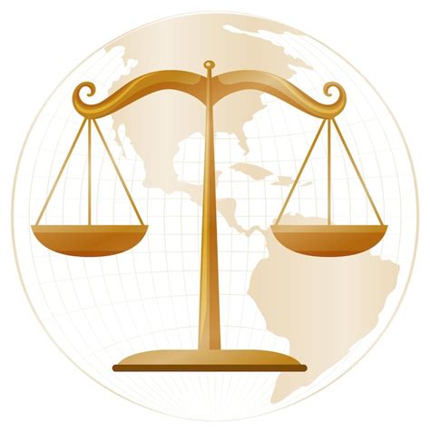 Esquema visual de la justicia y la retribución con balanzas