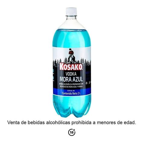 Esquema que muestra la composición básica de una bebida preparada a base de vodka y saborizantes