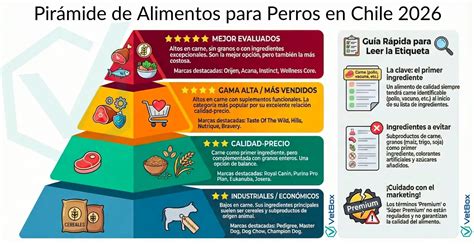 Gráfico comparativo de la calidad nutricional y publicitaria de alimentos para perros (incluyendo Cachupín)