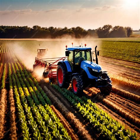 Imagen de maquinaria agrícola aplicando cal en un campo cultivado