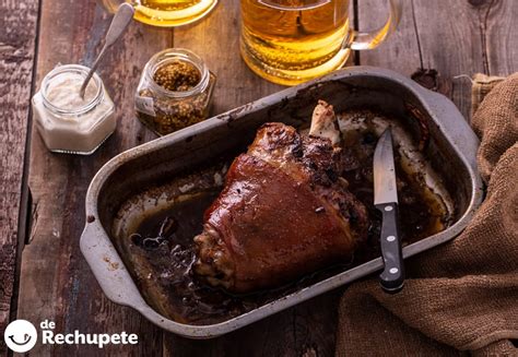 ingredientes para kassler al horno con cerveza y verduras